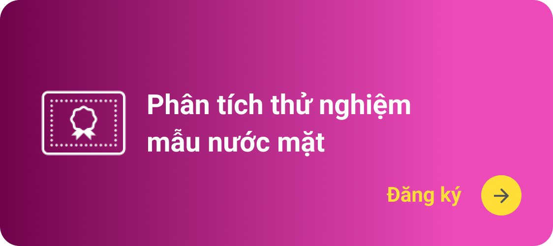 Thử nghiệm mẫu nước mặt